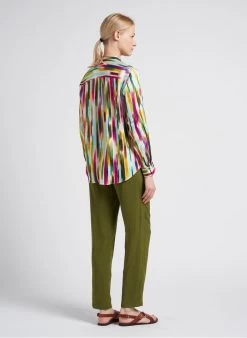 Hartford CODEX - Ruimvallende Top Met Maokraag | Veelkleurig -Chic Verkoop 4151125