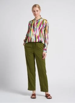 Hartford CODEX - Ruimvallende Top Met Maokraag | Veelkleurig -Chic Verkoop 4151126