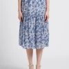 GERARD DAREL BADICE - Halflange, Katoenen Rok Met Print | Blauw 1 GERARD DAREL BADICE - Halflange, Katoenen Rok Met Print | Blauw -Chic Verkoop 4151163