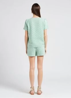 IDA - Wijd Short Met Hoge Taille | Groen -Chic Verkoop 4151856