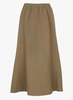 Bonton Halflange, Katoenen Rok | Kaki -Chic Verkoop 4158425