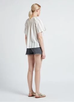 BERENICE PHUKET - Kort Spijkershort Met Raw Cut-afwerking | Zwart -Chic Verkoop 4161146