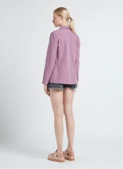 BERENICE PHUKET - Kort Spijkershort Met Raw Cut-afwerking | Zwart -Chic Verkoop 4161160