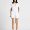 IRO LINNEAS - Playsuit Met V-hals En Kant | Wit -Chic Verkoop 4165228