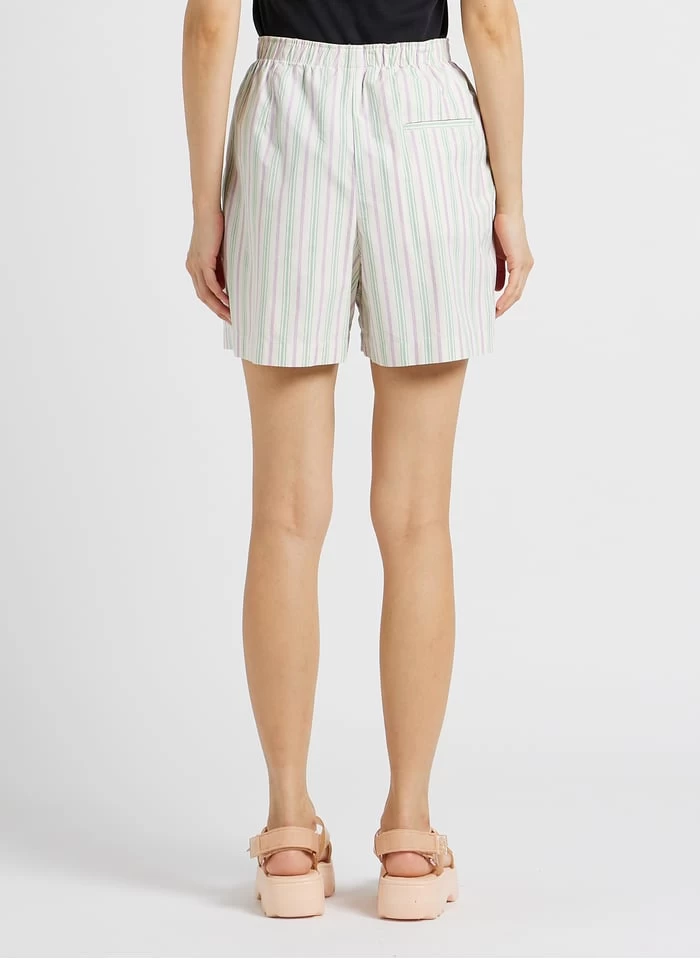 Bellerose GOYA - Gestreept, Katoenen Short | Gestreepte 4 Bellerose GOYA - Gestreept, Katoenen Short | Gestreepte - Afbeelding 2