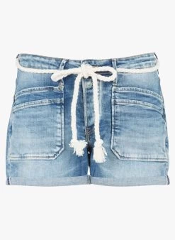 LE TEMPS DES CERISES MADRAGUE - Spijkersshort Met Omgeslagen Pijpjes | Blauw -Chic Verkoop 4166587