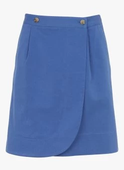 TENET - Uitlopende Wikkelrok | Blauw