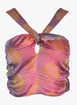 Sessun LE LEVANT - Korte Top Met Print | Violet -Chic Verkoop 4169420