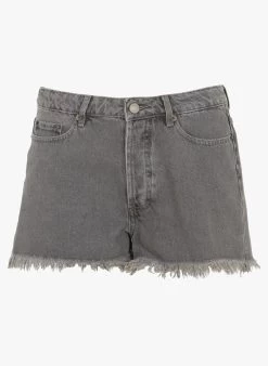 BERENICE PHUKET - Kort Spijkershort Met Raw Cut-afwerking | Zwart -Chic Verkoop 4174116