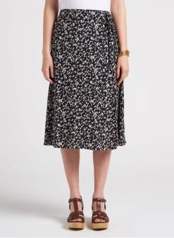 Sessun ROSENA - Halflange Rok Met Print | Blauw