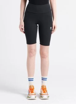 ADIDAS Katoenen Fietsbroek Met Geborduurd Logo | Zwart