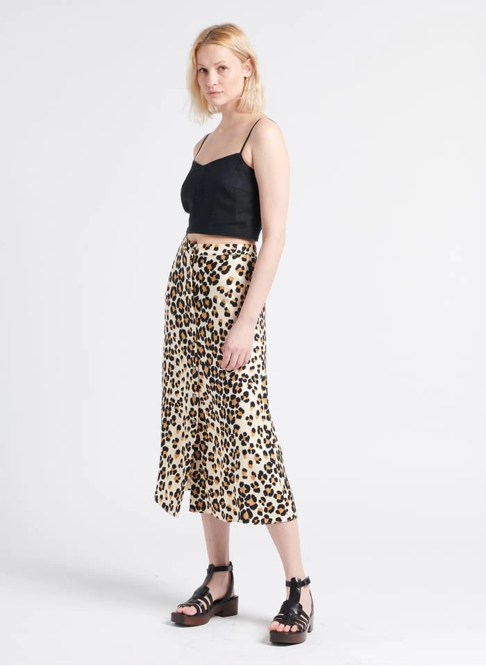 Whistles Lange Rok Met Luipaardprint | Bruin 6 Whistles Lange Rok Met Luipaardprint | Bruin - Afbeelding 4