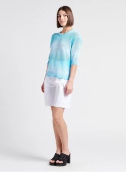 RANDY - Cargoshort Van Katoenmix Met Hoge Taille | Wit -Chic Verkoop 4186306