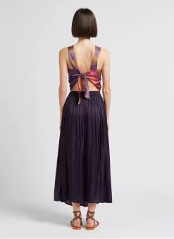 Sessun LE LEVANT - Korte Top Met Print | Violet -Chic Verkoop 4189707