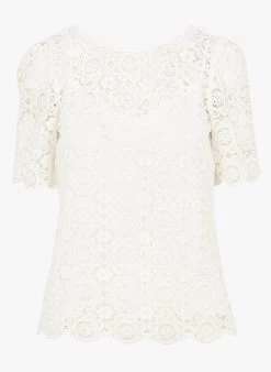 Caroll LIAM - Top Van Katoenmix Met Ronde Hals En Bloemenprint | Blauw