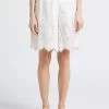 Sessun FEZZANO - Katoenen Bermuda Met Borduursel | Wit