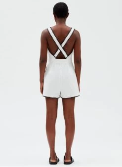 CLAUDIE PIERLOT JULIA - Katoenen Playsuit | Beige -Chic Verkoop 4211047