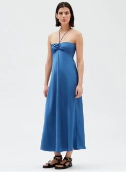 CLAUDIE PIERLOT RAVIE - Lange Jurk | Goudkleurige