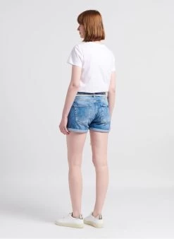 LE TEMPS DES CERISES MADRAGUE - Spijkersshort Met Omgeslagen Pijpjes | Blauw -Chic Verkoop 4217196
