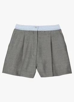 Sandro JAURES - Ruimvallend Short Van Gemengde Scheerwol | Grijs 8 Sandro JAURES - Ruimvallend Short Van Gemengde Scheerwol | Grijs -Chic Verkoop 4219843