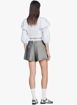 Sandro JAURES - Ruimvallend Short Van Gemengde Scheerwol | Grijs 10 Sandro JAURES - Ruimvallend Short Van Gemengde Scheerwol | Grijs -Chic Verkoop 4227439