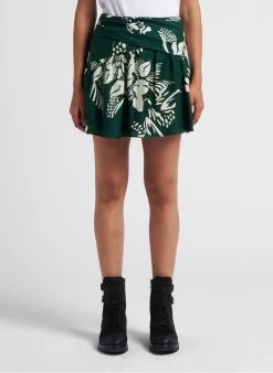 Ikks Minirok Met Tropische Print | Groen