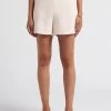 IRINA - Korte Short Met Hoge Taille | Beige -Chic Verkoop 4229540