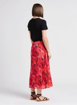 PRIMAEL - Halflange, Uitlopende Rok Met Print | Veelkleurig -Chic Verkoop 4230085