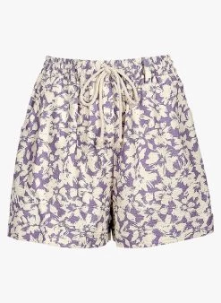 FRNCH CEESE - Katoenen Short Met Print | Violet