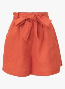 FRNCH PAULA - Short Met Hoge Taille | Oranje