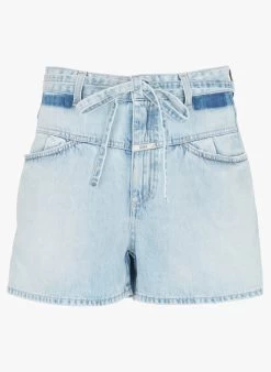 CLOSED Ruimvallend Spijkershort Van Biokatoen Met Hoge Taille | Blauw 9 CLOSED Ruimvallend Spijkershort Van Biokatoen Met Hoge Taille | Blauw -Chic Verkoop 4232502