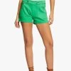 MORGAN Nauwsluitend Short Met Sierknopen | Groen -Chic Verkoop 4240873