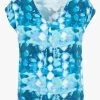 Ruimvallende Top Met Tie-dyeprint | Blauw -Chic Verkoop 4241053