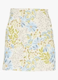 MOSS COPENHAGEN PEDRINE - Rok Met Hoge Taille En Bloemmotief | Geel