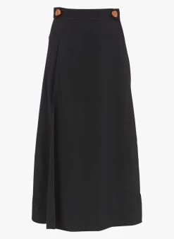SONIA RYKIEL Lange Rok Met Hoge Taille | Zwart -Chic Verkoop 4242008