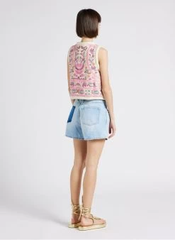 CLOSED Ruimvallend Spijkershort Van Biokatoen Met Hoge Taille | Blauw 11 CLOSED Ruimvallend Spijkershort Van Biokatoen Met Hoge Taille | Blauw -Chic Verkoop 4244797