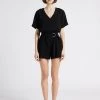 Ikks Playsuit Met Ceintuur En Open Detail Op De Rug | Zwart
