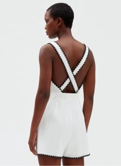 CLAUDIE PIERLOT JULIA - Katoenen Playsuit | Beige -Chic Verkoop 4254344