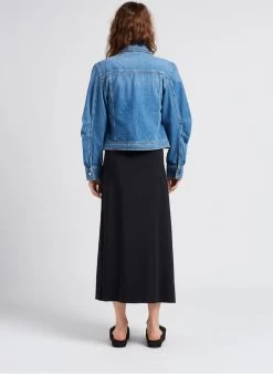 SONIA RYKIEL Lange Rok Met Hoge Taille | Zwart -Chic Verkoop 4266553