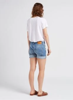 Please Spijkersshort Met Omgeslagen Pijpen | -Chic Verkoop 4266599