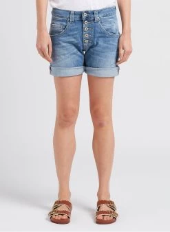 Please Spijkersshort Met Omgeslagen Pijpen |